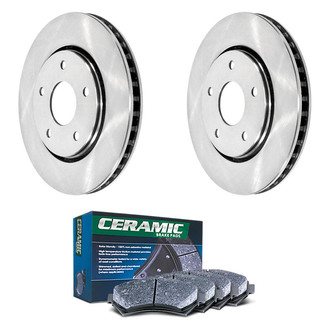 DuraGo® - Plain Front Brake Kit with Ceramic Pads