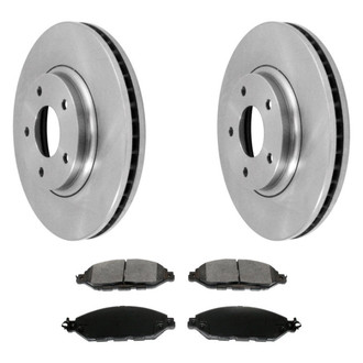 DuraGo® - Plain Front Brake Kit with Ceramic Pads