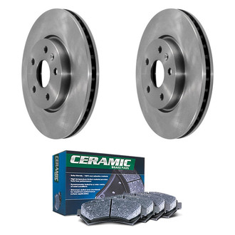 DuraGo® - Plain Front Brake Kit with Ceramic Pads