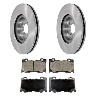 DuraGo® - Plain Front Brake Kit with Ceramic Pads