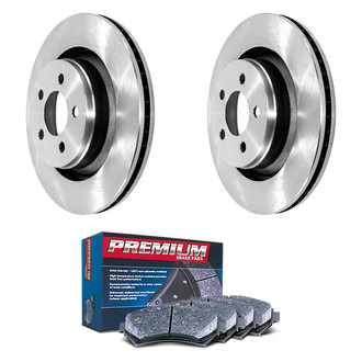 DuraGo® - Premium™ Plain Front Brake Kit with Semi-Metallic Pads