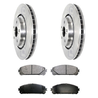 DuraGo® - Premium™ Plain Front Brake Kit with Semi-Metallic Pads