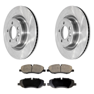 DuraGo® - Premium™ Plain Front Brake Kit with Semi-Metallic Pads