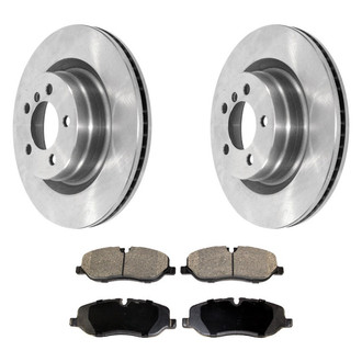 DuraGo® - Premium™ Plain Front Brake Kit with Semi-Metallic Pads