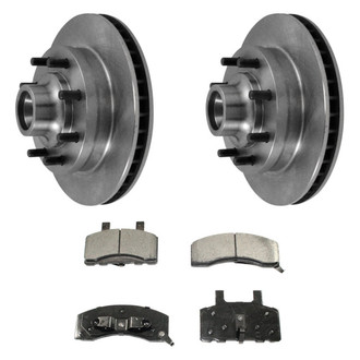 DuraGo® - Plain Front Brake Kit with Ceramic Pads