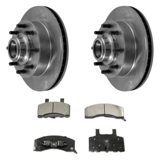 DuraGo® - Plain Front Brake Kit with Ceramic Pads