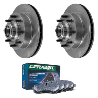 DuraGo® - Plain Front Brake Kit with Ceramic Pads