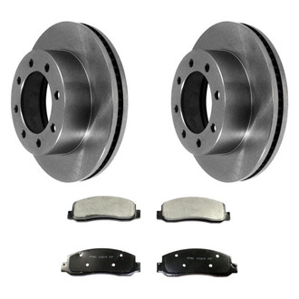 DuraGo® - Plain Front Brake Kit with Ceramic Pads
