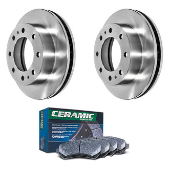 DuraGo® - Plain Front Brake Kit with Ceramic Pads
