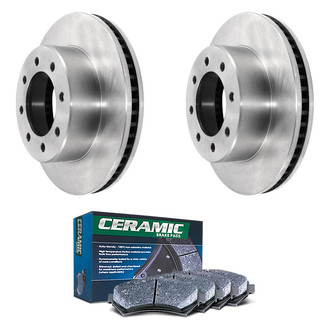 DuraGo® - Plain Front Brake Kit with Ceramic Pads