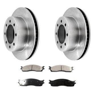 DuraGo® - Premium™ Plain Front Brake Kit with Semi-Metallic Pads