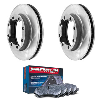 DuraGo® - Premium™ Plain Front Brake Kit with Semi-Metallic Pads