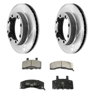 DuraGo® - Premium™ Plain Front Brake Kit with Semi-Metallic Pads