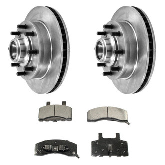DuraGo® - Premium™ Plain Front Brake Kit with Semi-Metallic Pads
