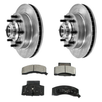 DuraGo® - Premium™ Plain Front Brake Kit with Semi-Metallic Pads
