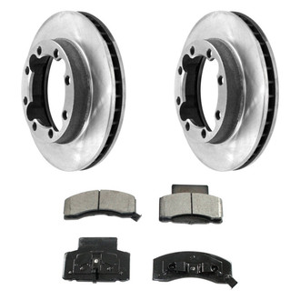DuraGo® - Premium™ Plain Front Brake Kit with Semi-Metallic Pads