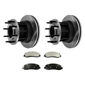DuraGo® - Premium™ Plain Front Brake Kit with Semi-Metallic Pads