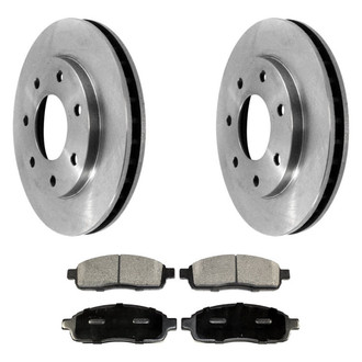 DuraGo® - Plain Front Brake Kit with Ceramic Pads