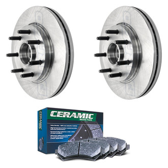 DuraGo® - Plain Front Brake Kit with Ceramic Pads