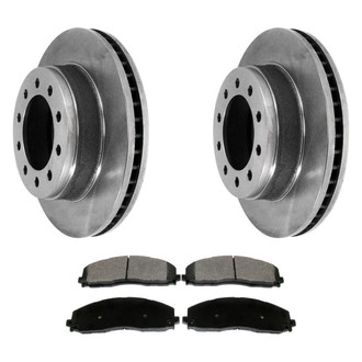 DuraGo® - Plain Front Brake Kit with Ceramic Pads
