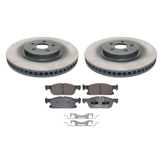 DuraGo® - Titanium Series Plain Front Brake Kit with Ceramic Pads