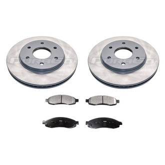 DuraGo® - Titanium Series Plain Front Brake Kit with Ceramic Pads