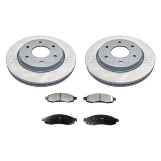 DuraGo® - Titanium Series Plain Front Brake Kit with Ceramic Pads