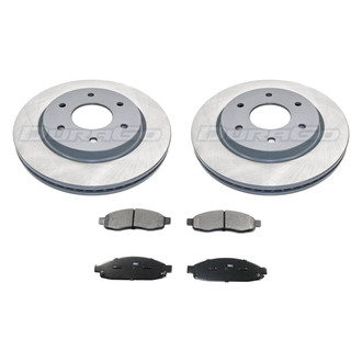 DuraGo® - Titanium Series Plain Front Brake Kit with Ceramic Pads