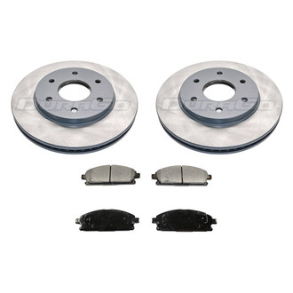 DuraGo® - Titanium Series Plain Front Brake Kit with Ceramic Pads