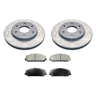 DuraGo® - Titanium Series Plain Front Brake Kit with Ceramic Pads