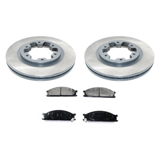 DuraGo® - Titanium Series Plain Front Brake Kit with Ceramic Pads