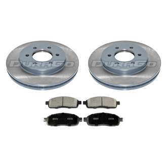 DuraGo® - Titanium Series Plain Front Brake Kit with Ceramic Pads