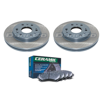 DuraGo® - Titanium Series Plain Front Brake Kit with Ceramic Pads