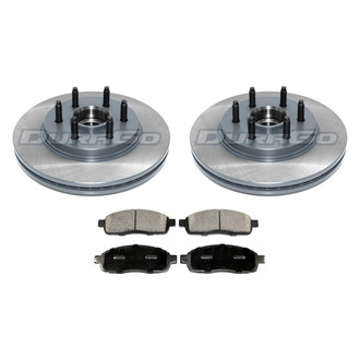 DuraGo® - Titanium Series Plain Front Brake Kit with Ceramic Pads