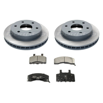 DuraGo® - Titanium Series Plain Front Brake Kit with Ceramic Pads