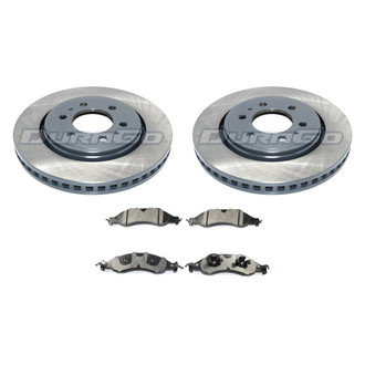 DuraGo® - Titanium Series Plain Front Brake Kit with Ceramic Pads