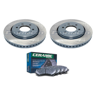 DuraGo® - Titanium Series Plain Front Brake Kit with Ceramic Pads