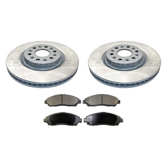DuraGo® - Titanium Series Plain Front Brake Kit with Ceramic Pads