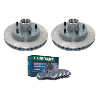 DuraGo® - Titanium Series Plain Brake Kit with Ceramic Pads