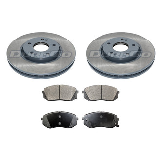 DuraGo® - Titanium Series Plain Front Brake Kit with Ceramic Pads