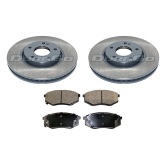 DuraGo® - Titanium Series Plain Front Brake Kit with Ceramic Pads