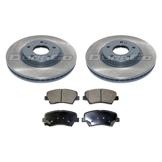 DuraGo® - Titanium Series Plain Front Brake Kit with Ceramic Pads