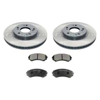 DuraGo® - Titanium Series Plain Front Brake Kit with Ceramic Pads