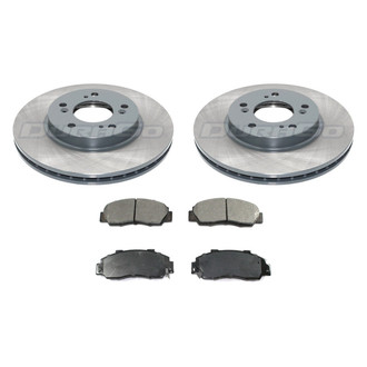 DuraGo® - Titanium Series Plain Front Brake Kit with Ceramic Pads
