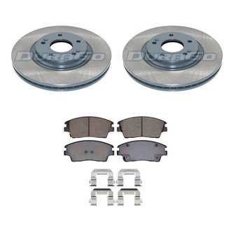 DuraGo® - Titanium Series Plain Front Brake Kit with Ceramic Pads