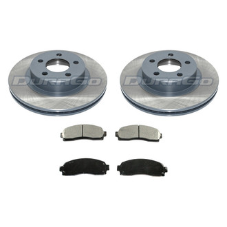 DuraGo® - Titanium Series Plain Front Brake Kit with Ceramic Pads