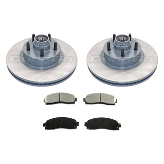 DuraGo® - Titanium Series Plain Front Brake Kit with Ceramic Pads