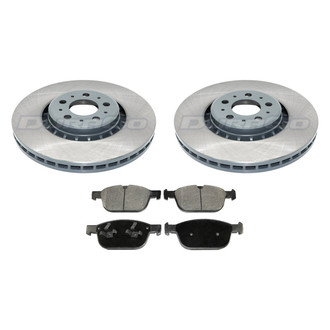 DuraGo® - Titanium Series Plain Front Brake Kit with Ceramic Pads