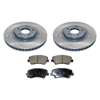 DuraGo® - Titanium Series Plain Front Brake Kit with Ceramic Pads