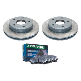 DuraGo® - Titanium Series Plain Front Brake Kit with Ceramic Pads